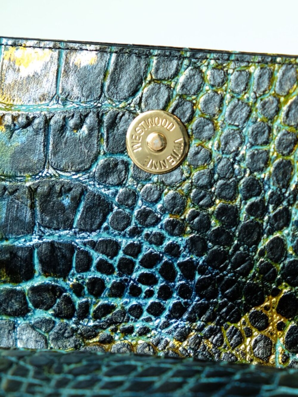 Vivienne Westwood Clutch/Crossbody Bag, Croc texture, Multicolor - Picture 6 of 11